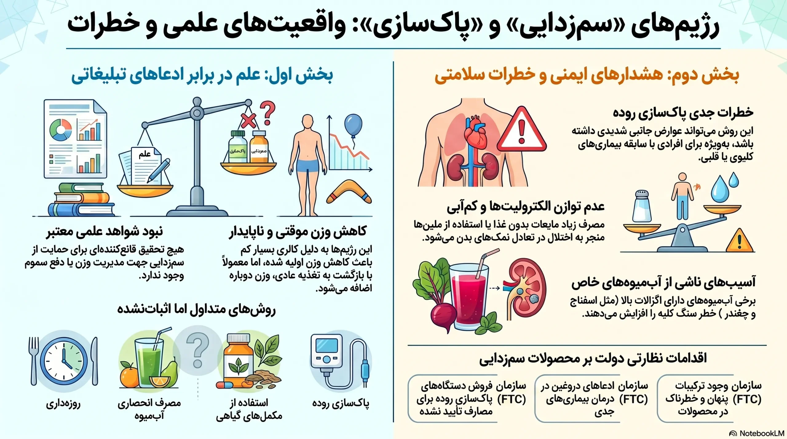 اینفوگرافی رژیم های سم زدایی